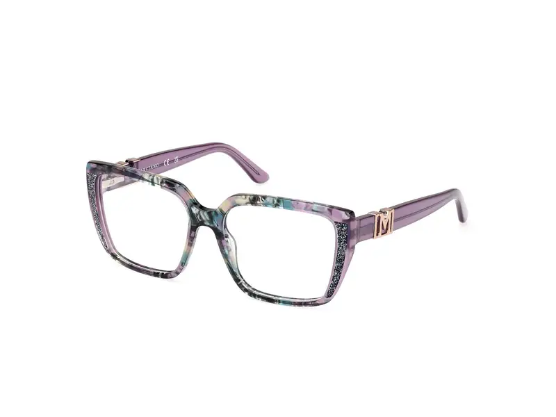 Guess by Marciano Donna GM50013 83 Montature da vista Acetato Viola Squadrata Normale