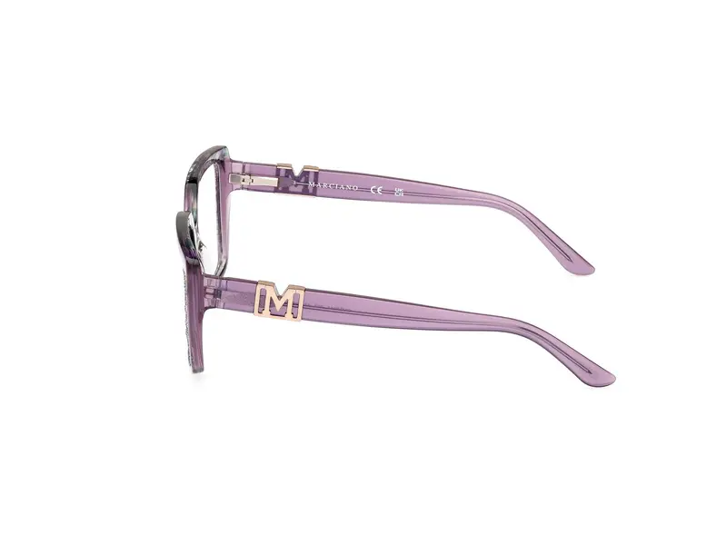 Guess by Marciano Donna GM50013 83 Montature da vista Acetato Viola Squadrata Normale miniatura 2