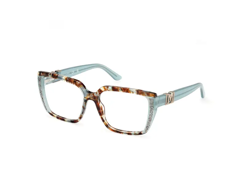 Guess by Marciano Donna GM50013 89 Montature da vista Acetato Turchese  Squadrata Normale