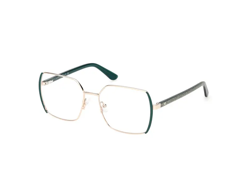 Guess by Marciano Donna GM50014 98 Montature da vista Metallo Verde Squadrata Normale