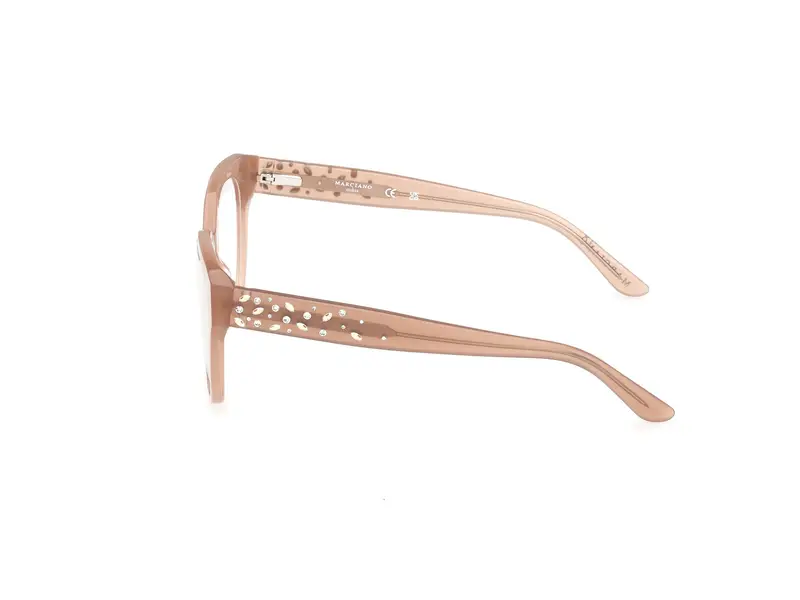 Guess by Marciano Donna GM50017 59 Montature da vista Acetato Beige Squadrata Normale miniatura 2