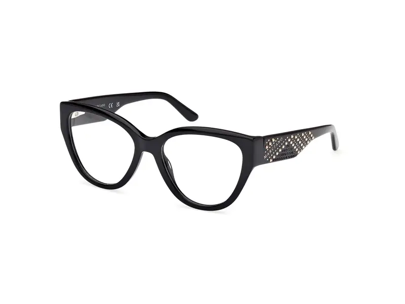 Guess by Marciano Donna GM50018 1 Montature da vista Acetato Nero Cat Eye Normale