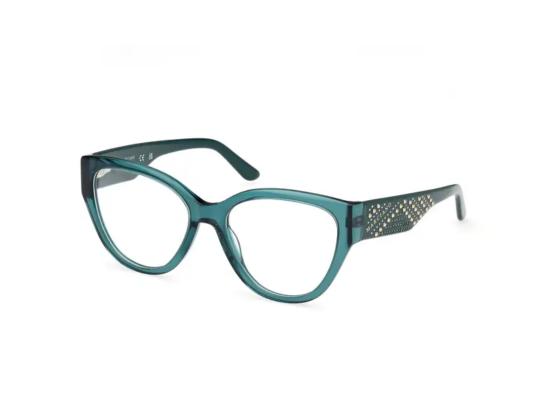 Guess by Marciano Donna GM50018 98 Montature da vista Acetato Verde  Cat Eye Normale