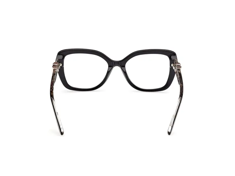 Guess by Marciano Donna GM50027 001 Montature da vista Acetato Nero Squadrata Normale miniatura 3
