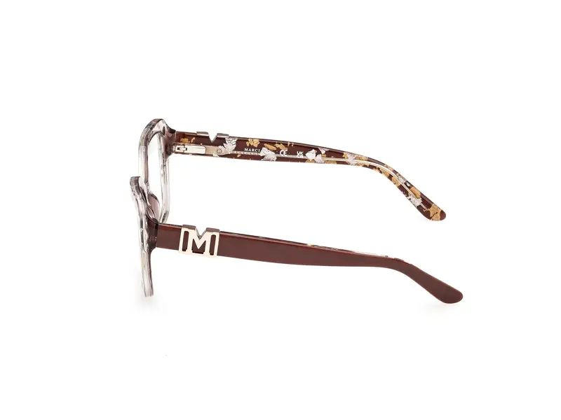 Guess by Marciano Donna GM50027 050 Montature da vista Acetato Marrone Squadrata Normale miniatura 2
