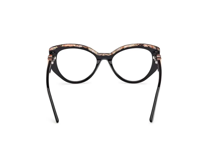 Guess by Marciano Donna GM50031 005 Montature da vista Acetato Nero Cat Eye Normale miniatura 3