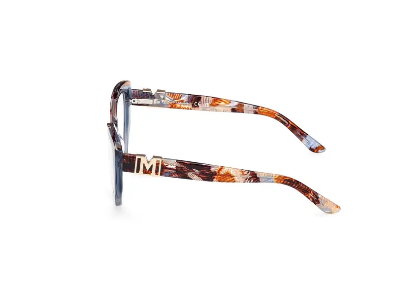 Guess by Marciano Donna GM50031 092 Montature da vista Acetato Blu Cat Eye Normale miniatura 2