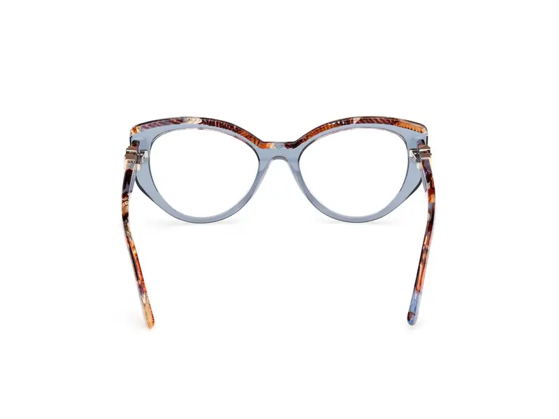 Guess by Marciano Donna GM50031 092 Montature da vista Acetato Blu Cat Eye Normale miniatura 3