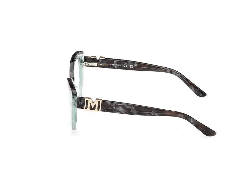 Guess by Marciano Donna GM50031 095 Montature da vista Acetato Verde Cat Eye Normale miniatura 2