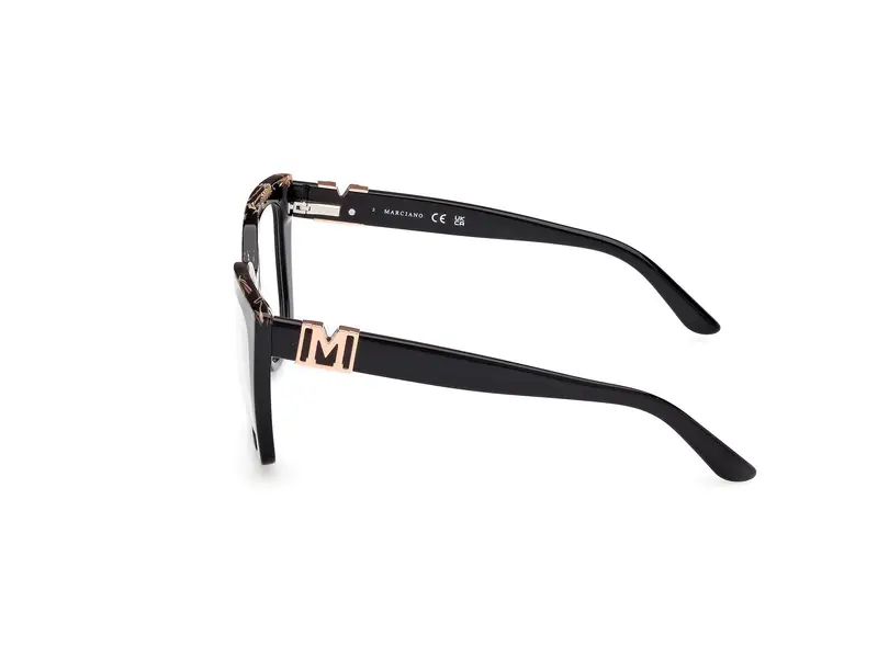 Guess by Marciano Donna GM50032 005 Montature da vista Acetato Nero Squadrata Normale miniatura 2