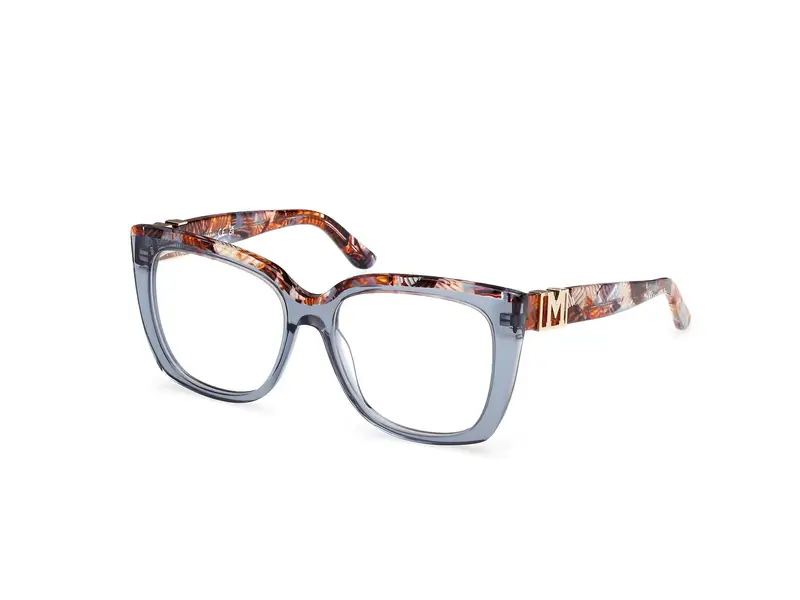 Guess by Marciano Donna GM50032 092 Montature da vista Acetato Blu Squadrata Normale