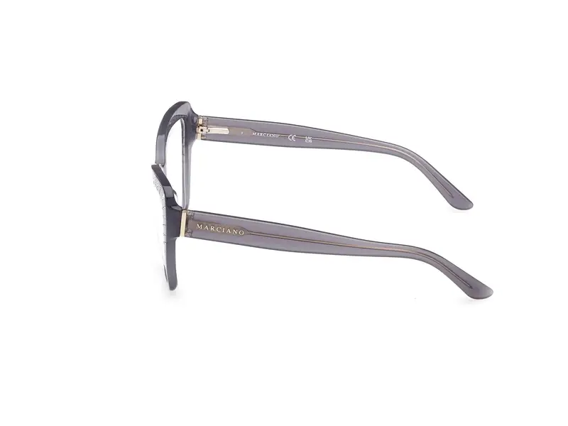 Guess by Marciano Donna GM50034 020 Montature da vista Acetato Grigio Farfalla Normale miniatura 2