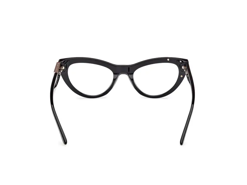 Guess by Marciano Donna GM50036 001 Montature da vista Acetato Nero Cat Eye Normale miniatura 3