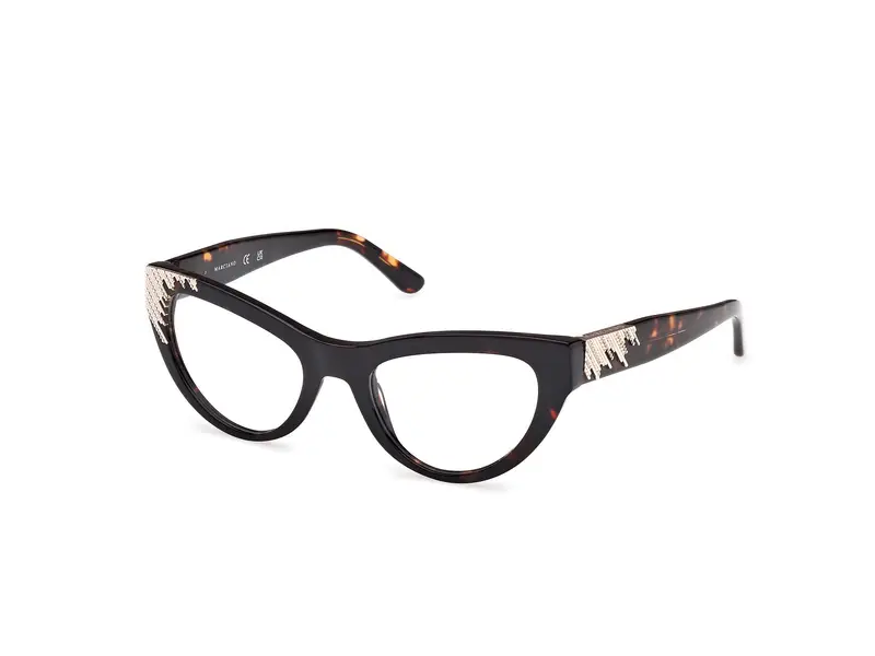 Guess by Marciano Donna GM50036 052 Montature da vista Acetato Havana Cat Eye Normale