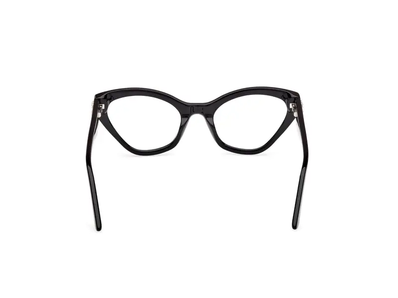 Guess by Marciano Donna GM50038 001 Montature da vista Acetato Nero Cat Eye Normale miniatura 3