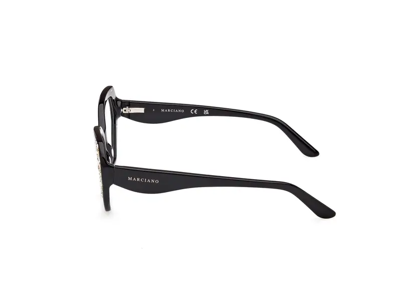 Guess by Marciano Donna GM50039 001 Montature da vista Acetato Nero Geometrica Normale miniatura 2