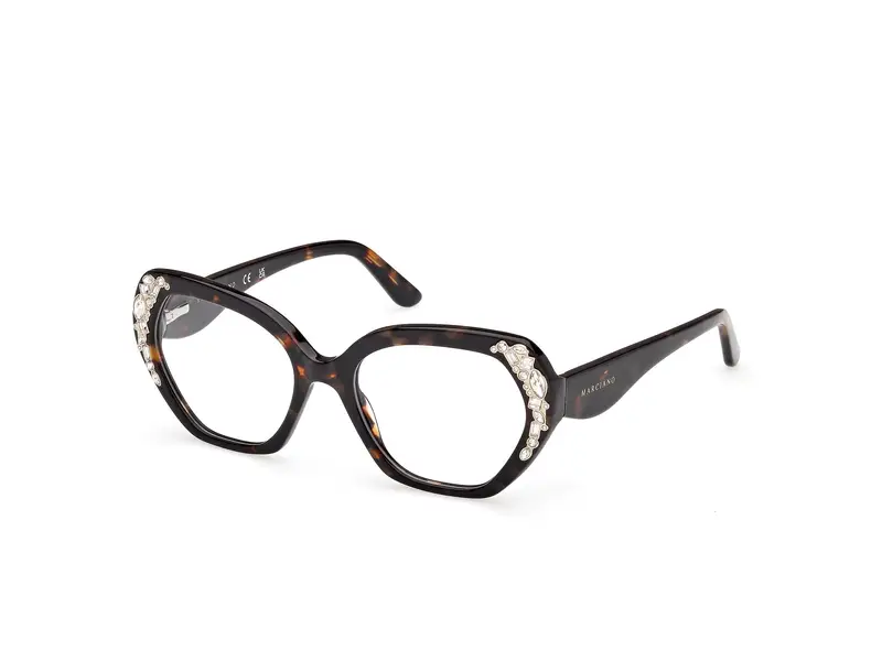 Guess by Marciano Donna GM50039 052 Montature da vista Acetato Havana  Geometrica Normale