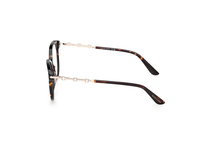 Donna GM50046 052 Montature da vista Acetato Havana Rotonda Normale miniatura 3