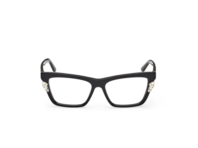 Donna GM50048 001 Montature da vista Acetato Nero Squadrata Normale miniatura 2