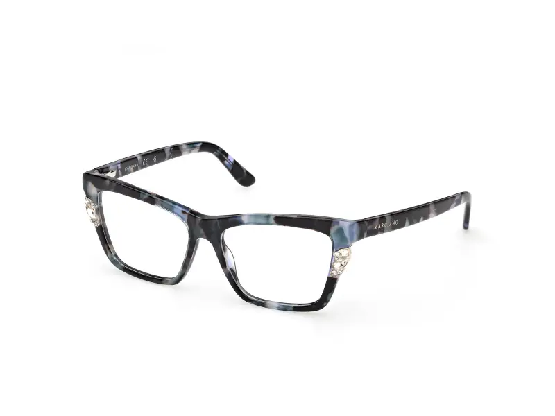 Donna GM50048 092 Montature da vista Acetato Blu Squadrata Normale