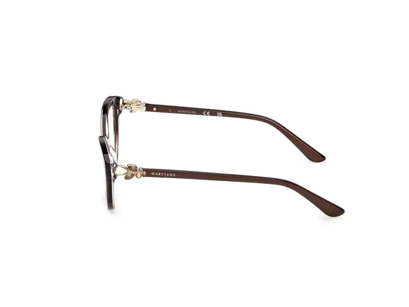 Donna GM50049 050 Montature da vista Acetato Marrone Cat Eye Normale miniatura 3
