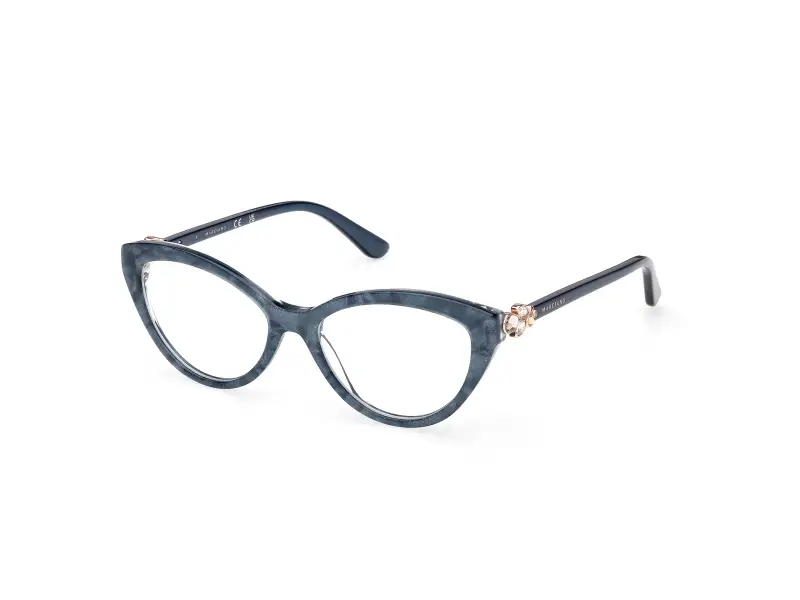Donna GM50049 092 Montature da vista Acetato Blu Cat Eye Normale