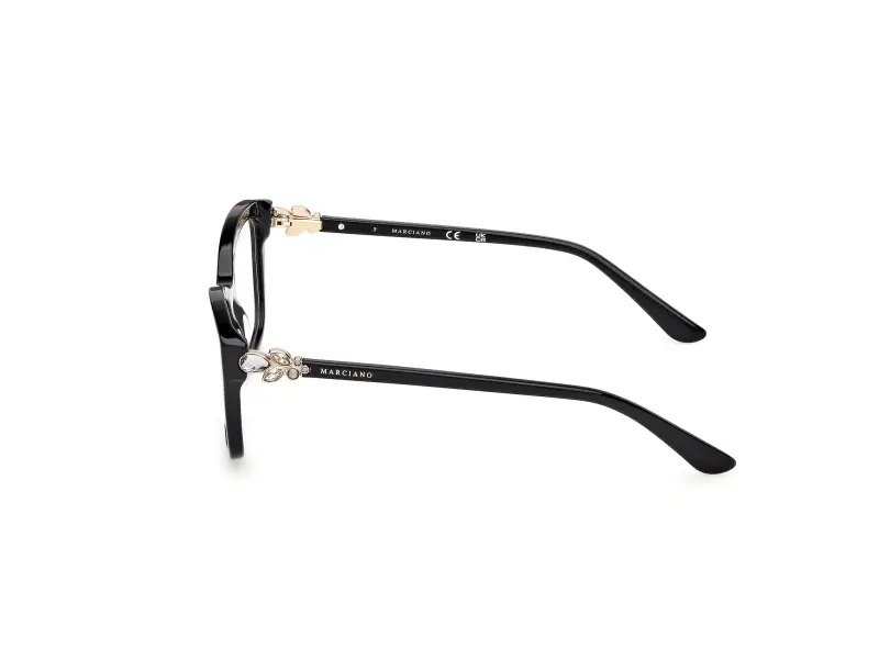 Donna GM50050 001 Montature da vista Acetato Nero Squadrata Normale miniatura 3