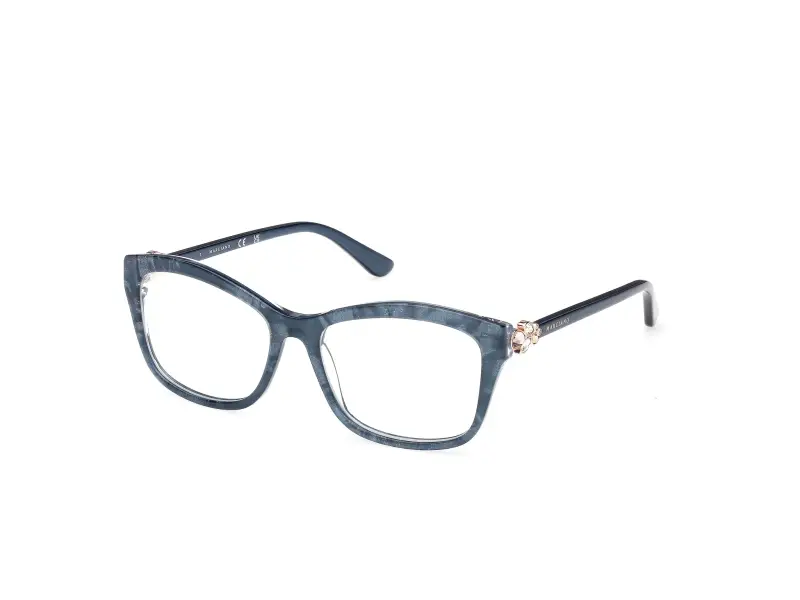Donna GM50050 092 Montature da vista Acetato Blu Squadrata Normale