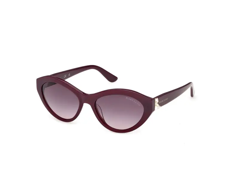 Donna Guess by Marciano GM00039 71T Occhiali da sole Acetato Bordeaux Bordeaux Cat Eye Normale