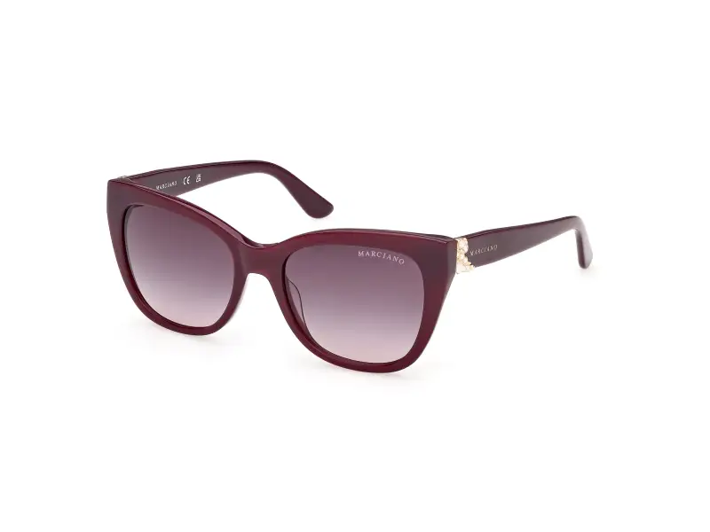 Donna Guess by Marciano GM00040 71T Occhiali da sole Acetato Bordeaux Bordeaux Squadrata Normale