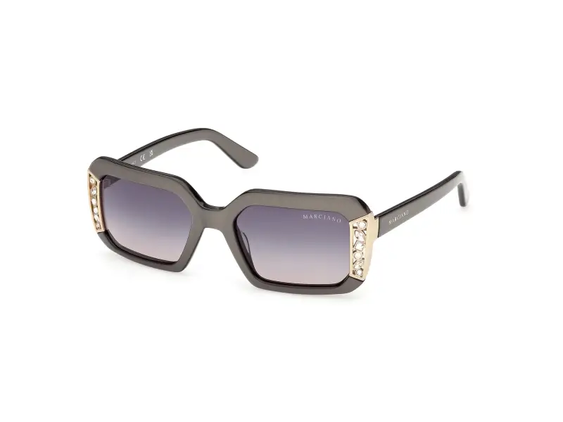 Donna Guess by Marciano GM00042 20B Occhiali da sole Acetato Grigio Fumo Geometrica Normale