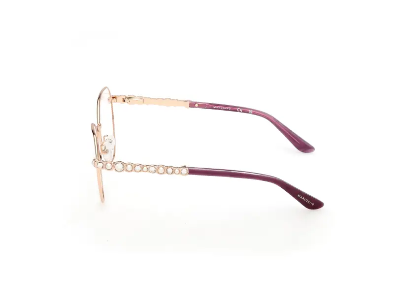 Donna Guess by Marciano GM50056 32 Montature da vista Metallo Oro Rotonda Normale miniatura 3