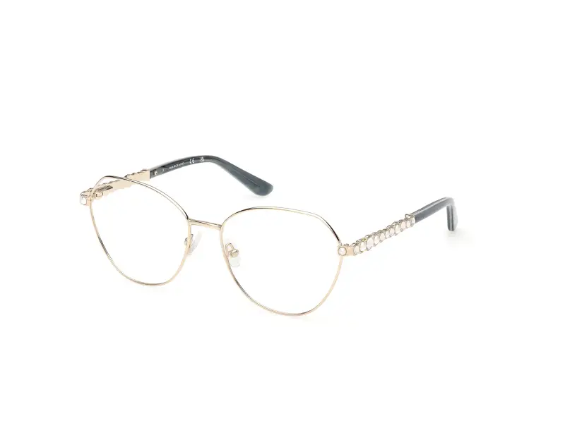 Donna Guess by Marciano GM50056 33 Montature da vista Metallo Oro Rotonda Normale