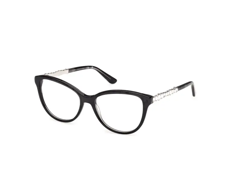 Donna Guess by Marciano GM50060 5 Montature da vista Acetato Nero Cat Eye Normale