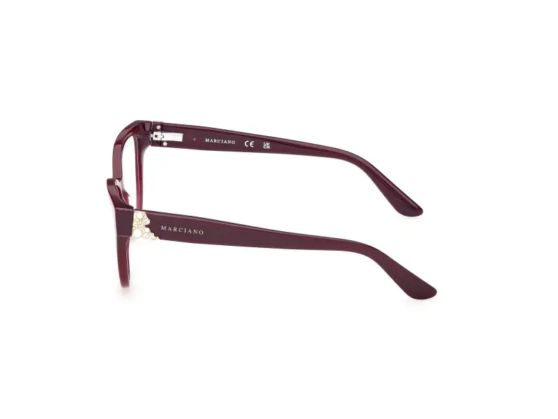 Donna Guess by Marciano GM50061 71 Montature da vista Acetato Bordeaux Cat Eye Normale miniatura 3