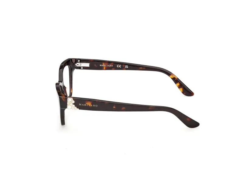 Donna Guess by Marciano GM50062 52 Montature da vista Acetato Havana Cat Eye Normale miniatura 3