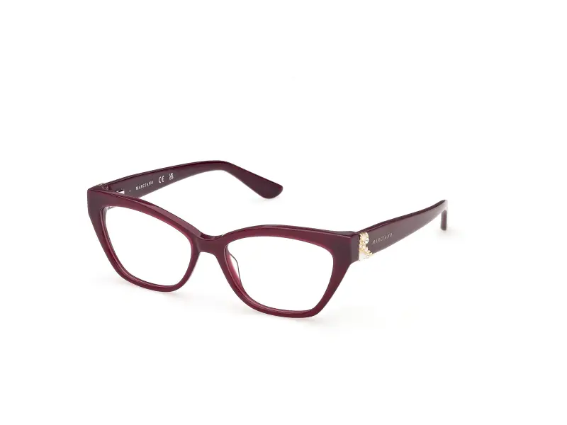 Donna Guess by Marciano GM50062 71 Montature da vista Acetato Bordeaux Cat Eye Normale