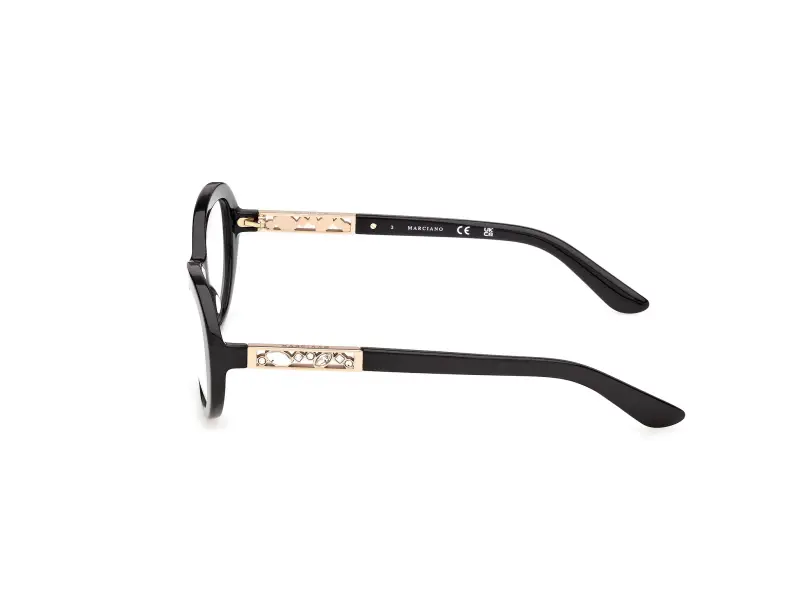 Donna Guess by Marciano GM50065 1 Montature da vista Acetato Nero Rotonda Normale miniatura 3