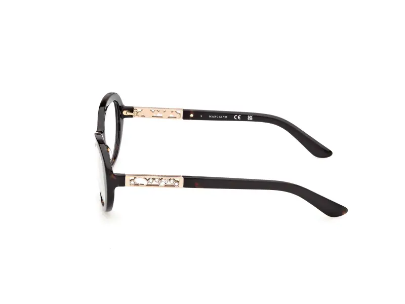 Donna Guess by Marciano GM50065 52 Montature da vista Acetato Havana Rotonda Normale miniatura 3