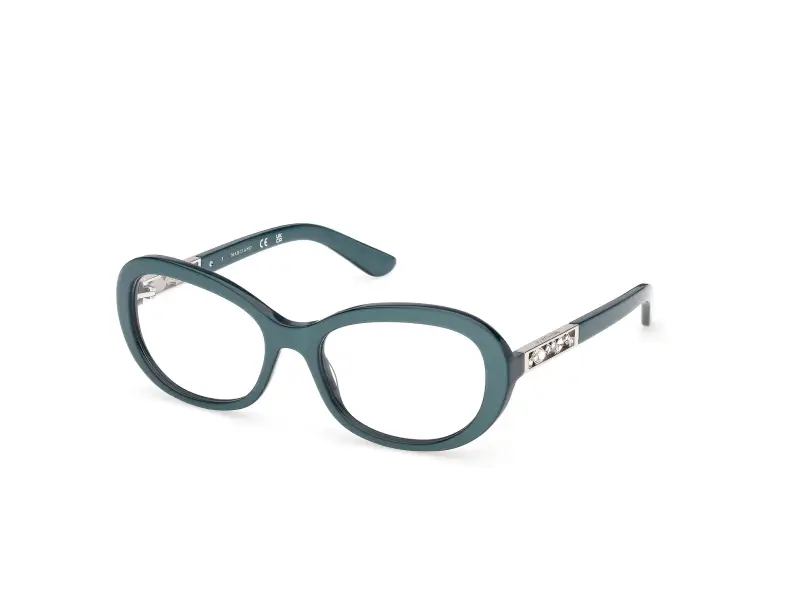 Donna Guess by Marciano GM50065 87 Montature da vista Acetato Turchese Rotonda Normale