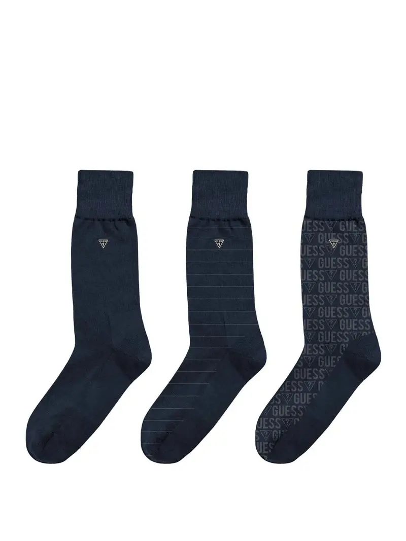 calzini guess 3pack da uomo - blu