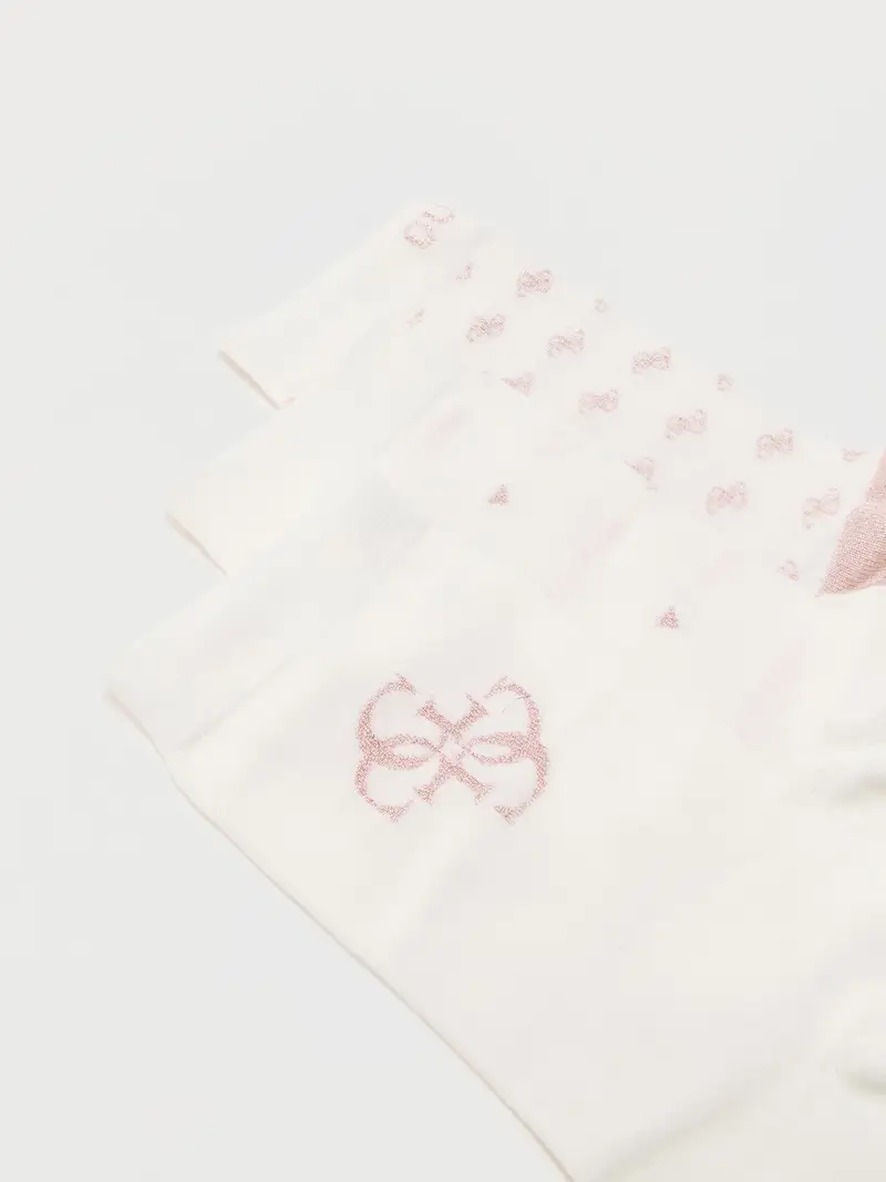 Calzino rosa / bianco miniatura 2