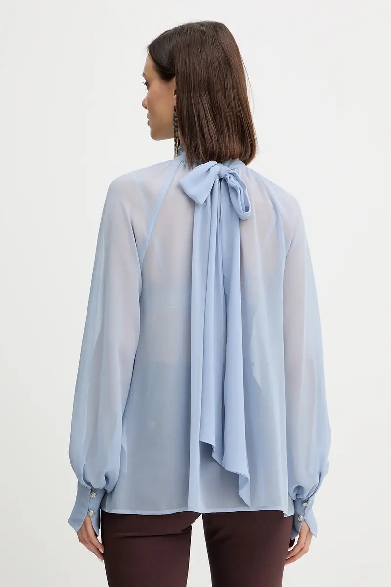 camicetta AUDRINE donna colore blu W5BH84 W3022 miniatura 3