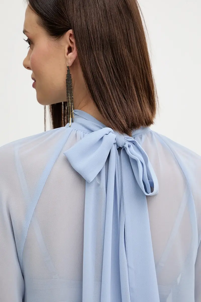 camicetta AUDRINE donna colore blu W5BH84 W3022 miniatura 5