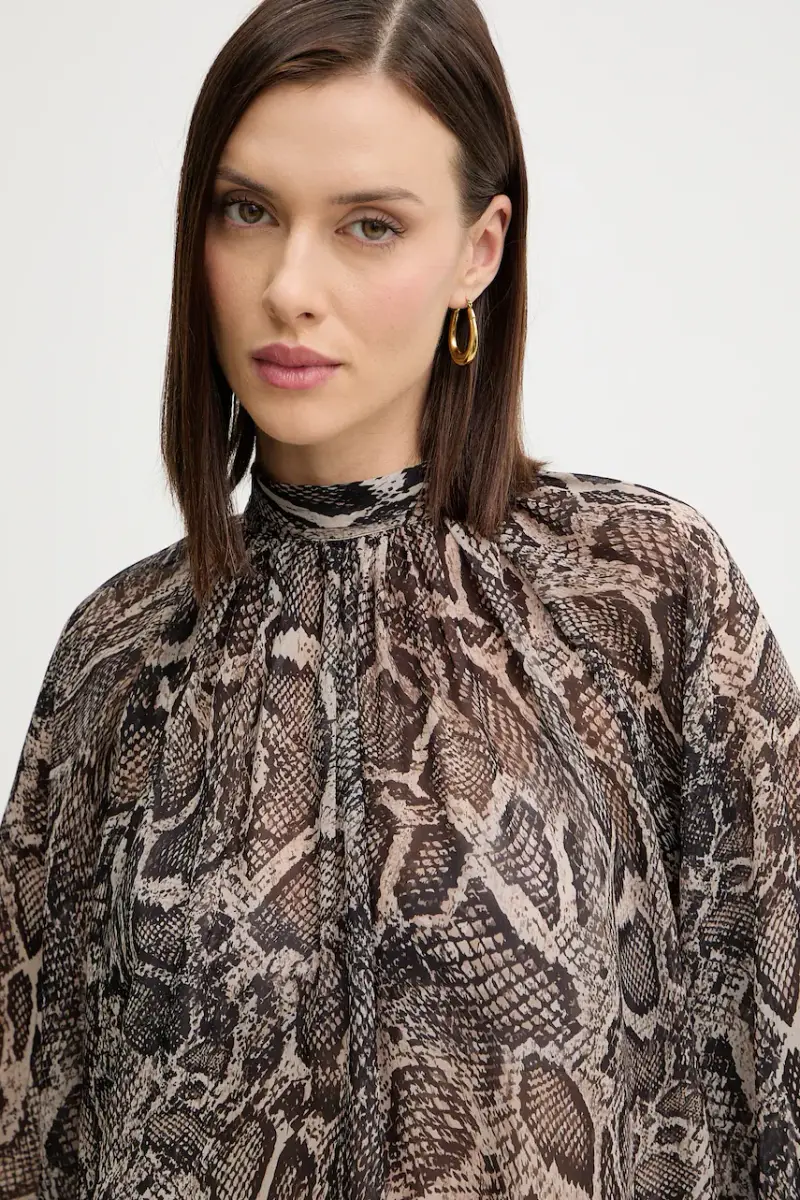 camicetta AUDRINE donna colore nero W5BH84 W3022 miniatura 4