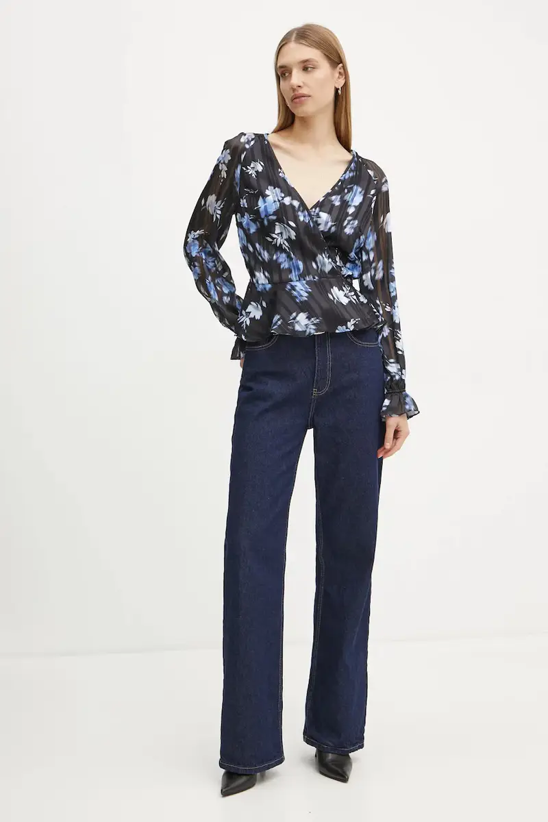 camicetta donna colore nero W5RH19 WGWV2 miniatura 2