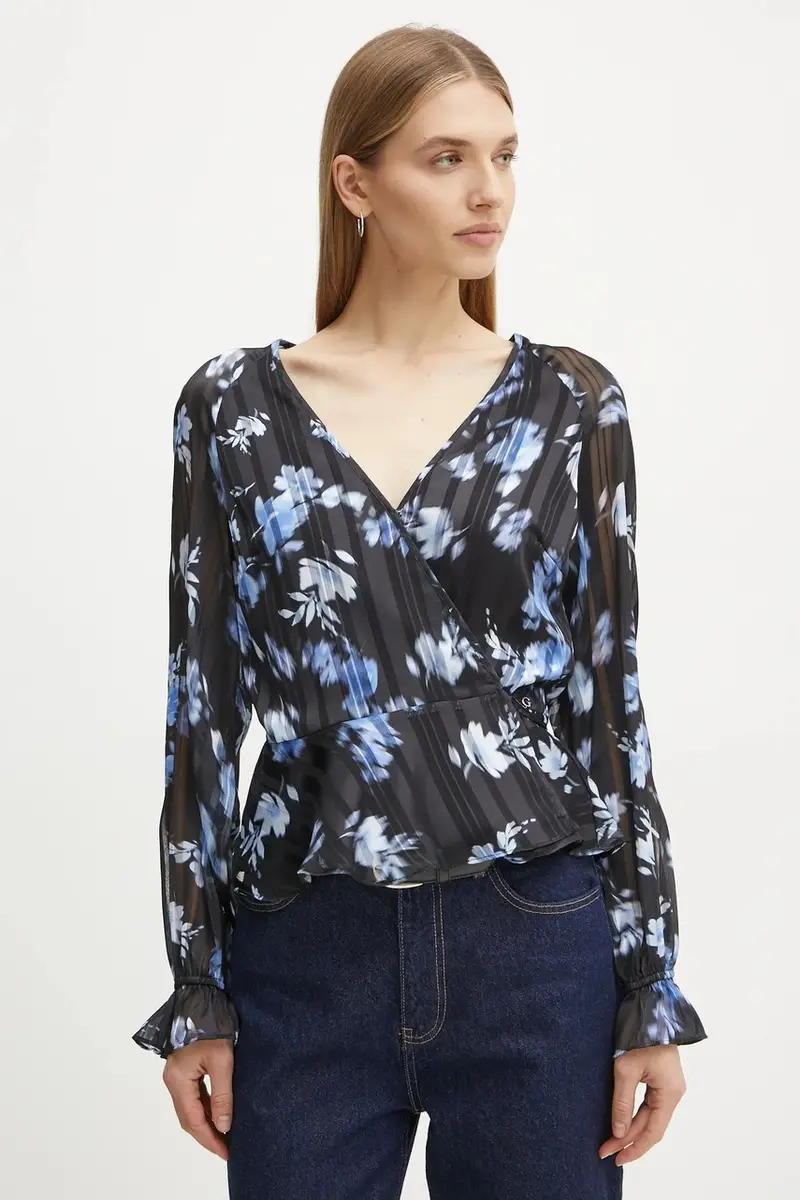 camicetta donna colore nero W5RH19 WGWV2 miniatura 4