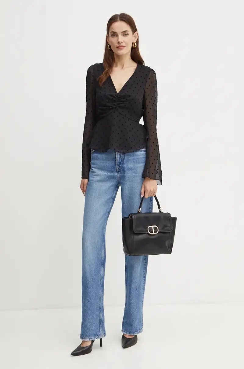 camicetta OLYMPE donna colore nero W4BH64 WGLF0 miniatura 2