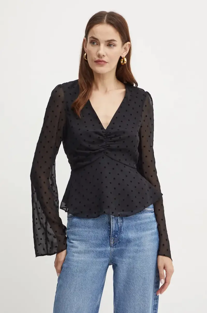 camicetta OLYMPE donna colore nero W4BH64 WGLF0