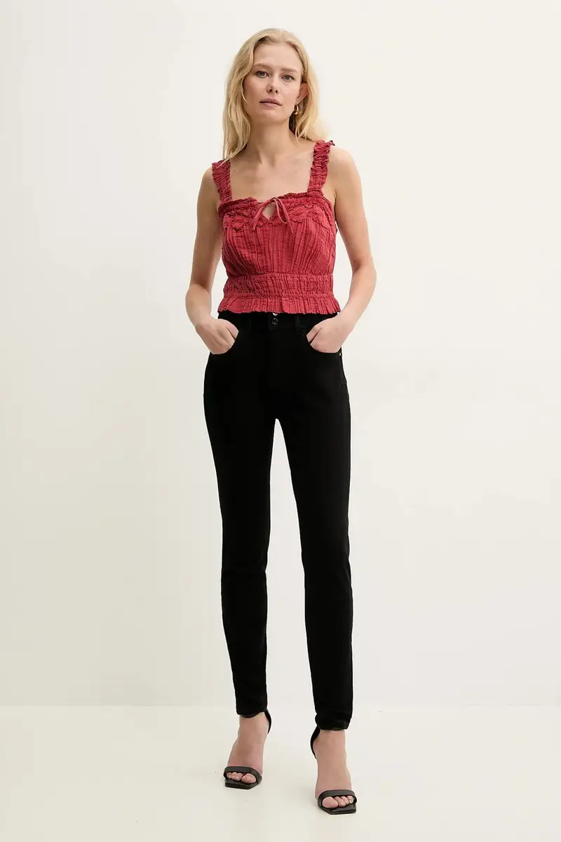 camicetta REYA donna colore rosso con applicazione W5GH0U WE340 miniatura 2